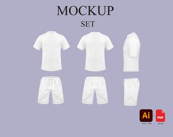 MOCKUP - set maglietta e pantaloncini