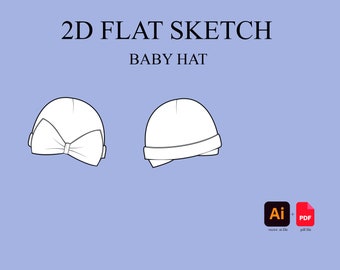 BABY HAT - vector sketch