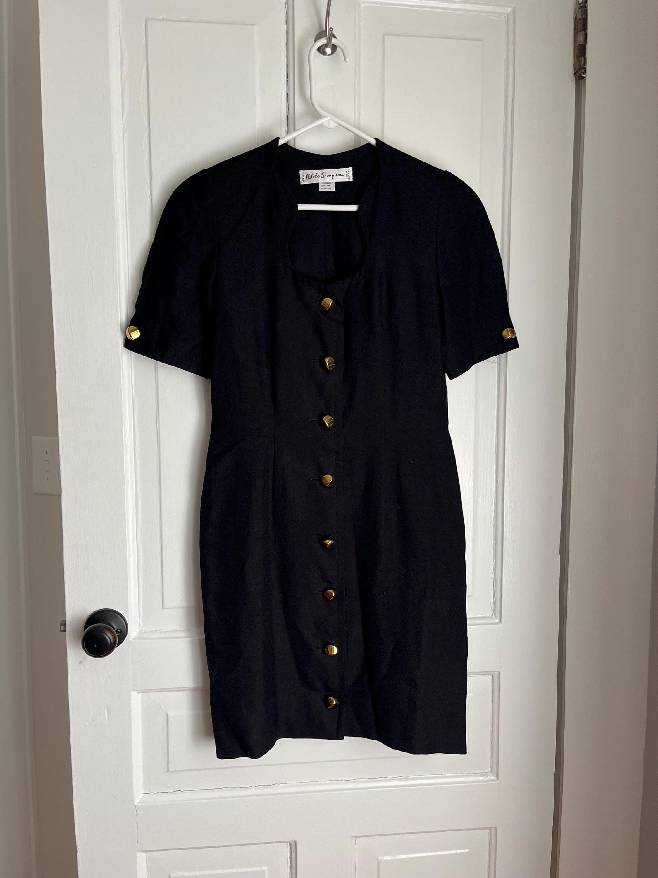 Adele Black Dress - Etsy