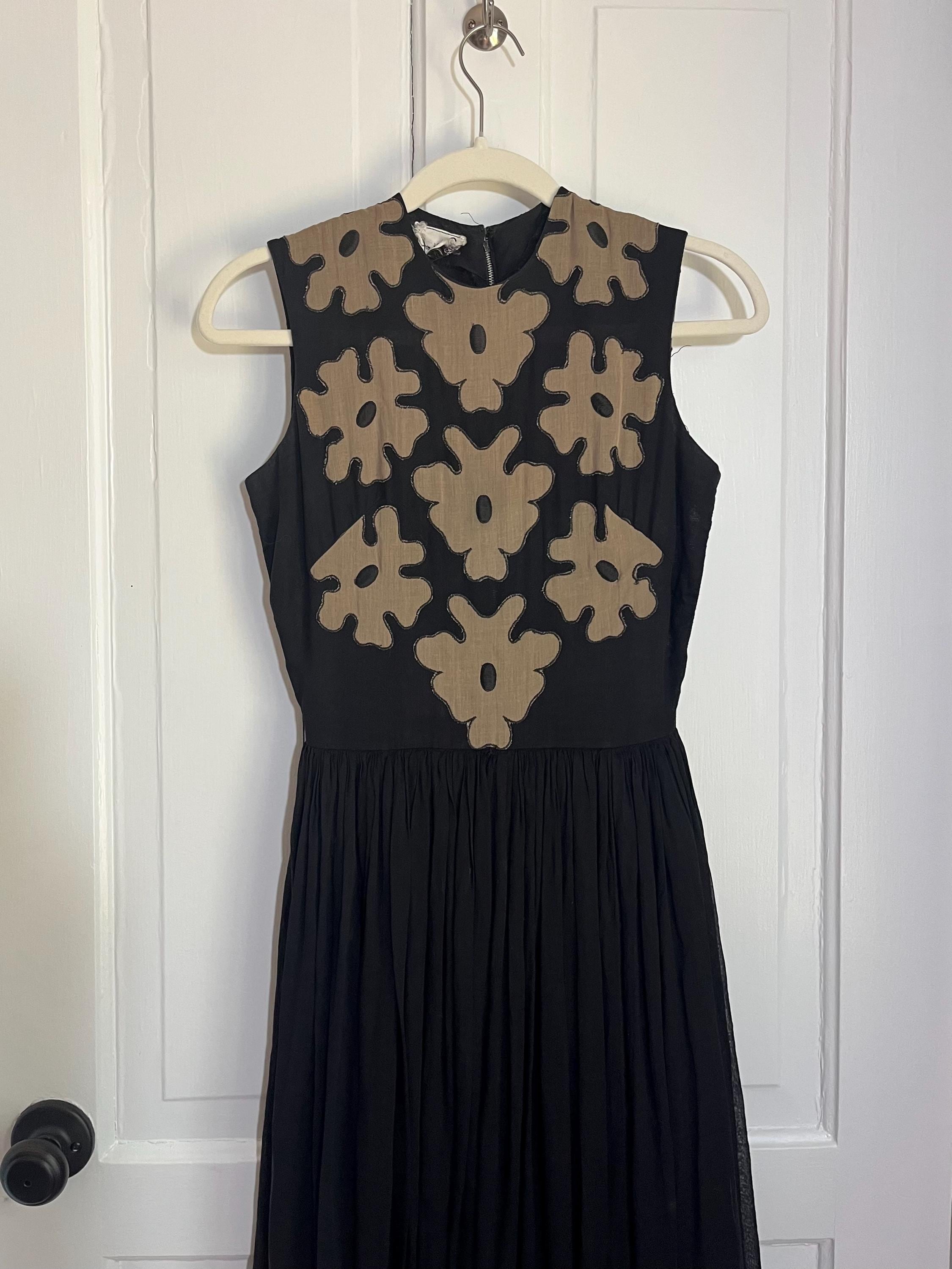 60s black dress fashion Structured Little Black Dress with Pockets | High Neck A-Line Mini Dress |  60s Mod Style Cocktail Dress main image 0