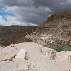 Print / Digital Print / Landscape / Arizona / Printable / Digital Art / Grand Canyon / Storm / Trail Head / Screensaver