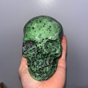 Ruby Zoisite Crystal Skull