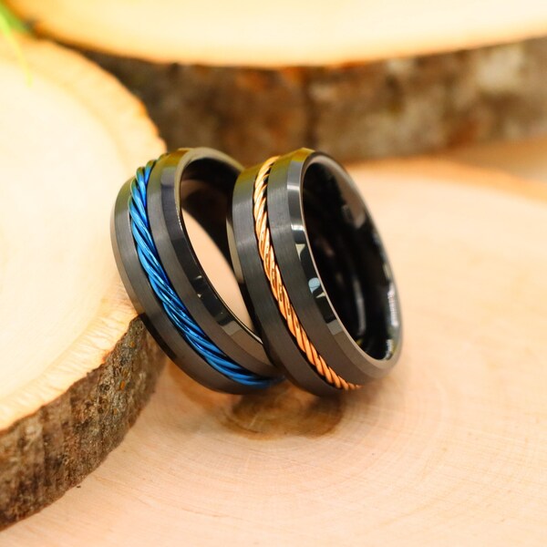 Twisted Wedding Band Women - Etsy