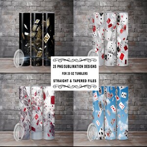 3D Playing Cards Bundle, Tumbler Wrap Bundle, 3D Playing Cards PNG, 3d Cards Sublimation, Playing Card Tumbler Design, Playing Card PNG