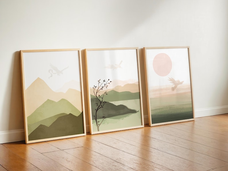 Legendary Pokemon Art Print Set – Subtle Nursery Decor (Digital Print) image 3