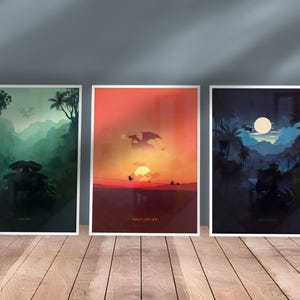 Pokemon Art Prints Set – Charizard, Blastoise, Venusaur (Digital Download) image 5