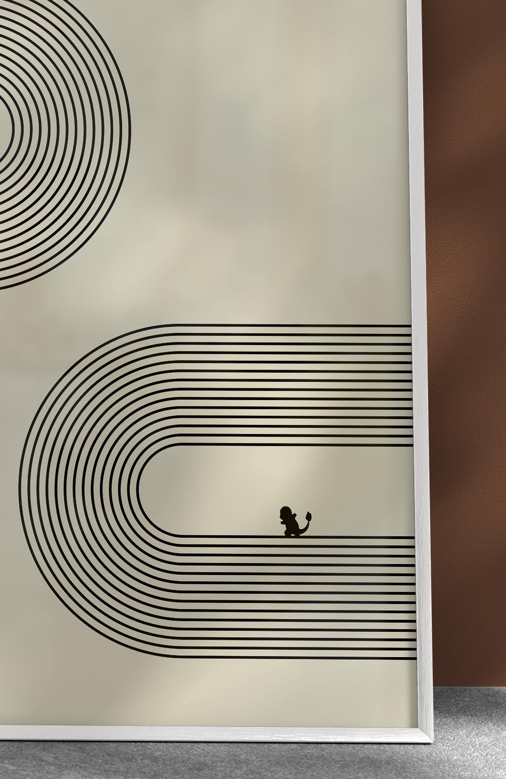 Abstract Pokemon Design Abstract Minimalistic Pokemon Art - Printable Art Set - Lines Bauhaus ...