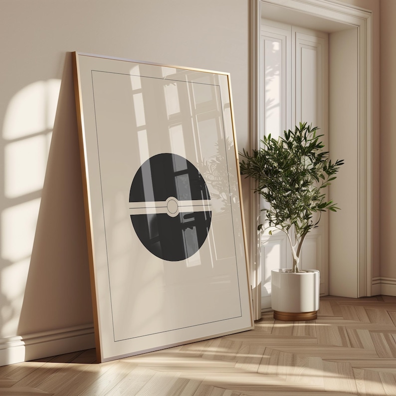 Minimalistic Pokeball Pokemon Art - Printable Art - Minimalistic and ...