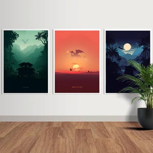 Pokemon Art Prints Set – Charizard, Blastoise, Venusaur (Digital Download) image 4