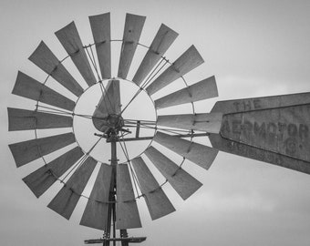 Windmill, New Mexico - Photo Print