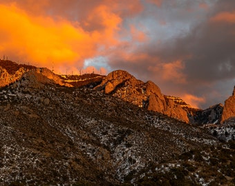Sandia Sunset 1/14/2024, Albuquerque, New Mexico