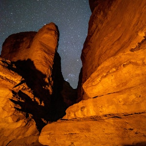 Slot Canyon and Stars, New Mexico - Print