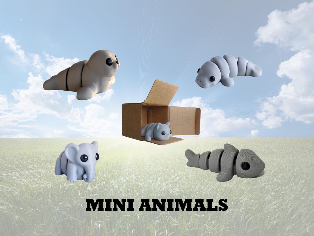 Mini Articulated Animal Fidget Toys – Choose Your Favorite! 3D Printed ...