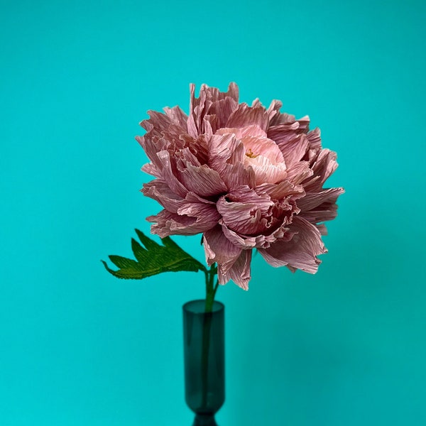 Pivoine en papier pour décoration intérieur de fleur durable ou un cadeau unique