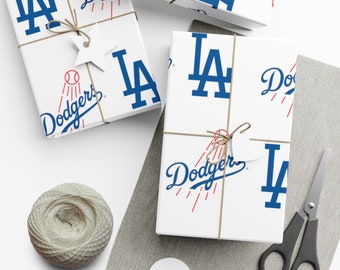 Los Angeles Dodgers Baseball Gift Wrapping Papers