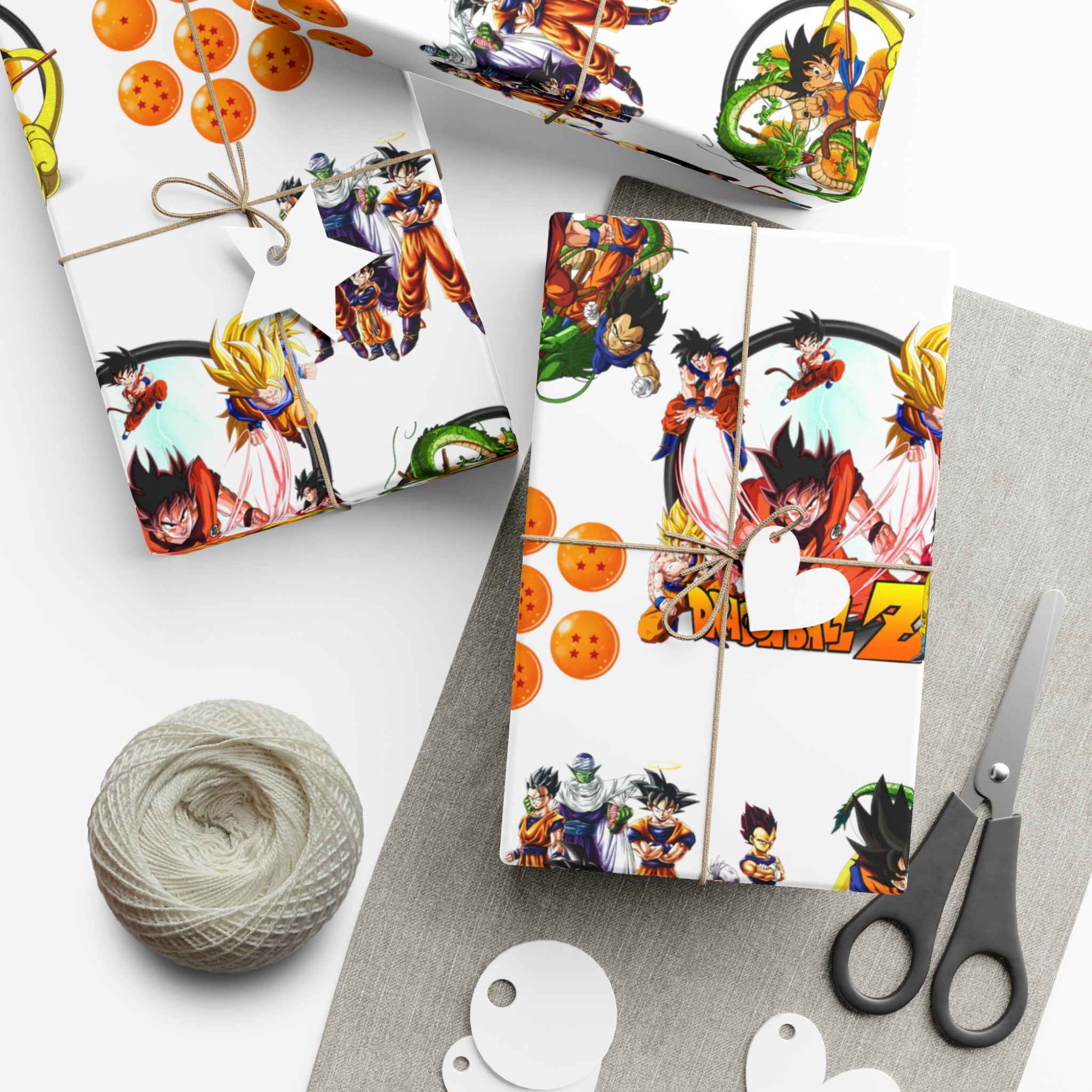 Dragon Ball Z Gift Wrapping Papers Etsy