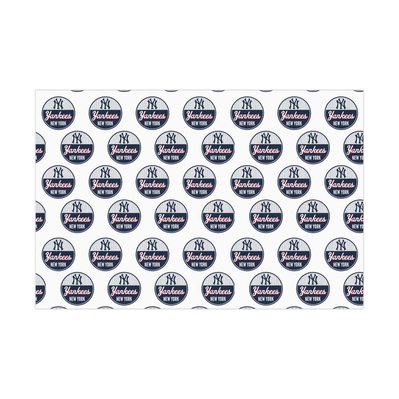 New York Yankees Baseball Gift Wrapping Papers Etsy