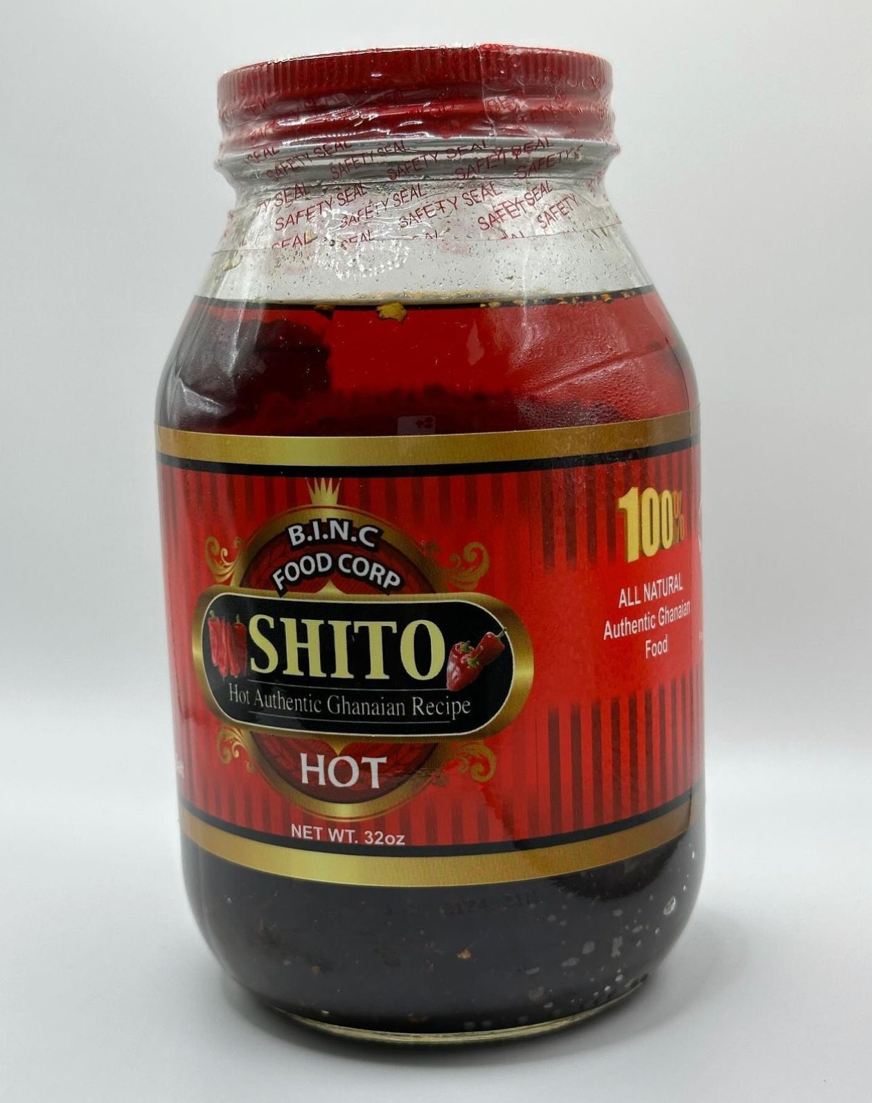 PepperRica, Gourmet African Hot Sauce | Shito - Authentic Recipe from Ghana  | with GHOST peppers, Crushed Dried Shrimp and Signature African Spices.