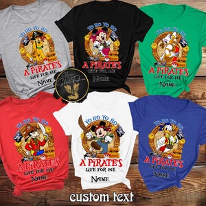 Mickey And Friends Pirates Caribbean Shirt, Pirates Of The Caribbean, Yo Ho Yo Ho A Pirate&#39;s Life For Me Shirt, Cruise Family Shirt