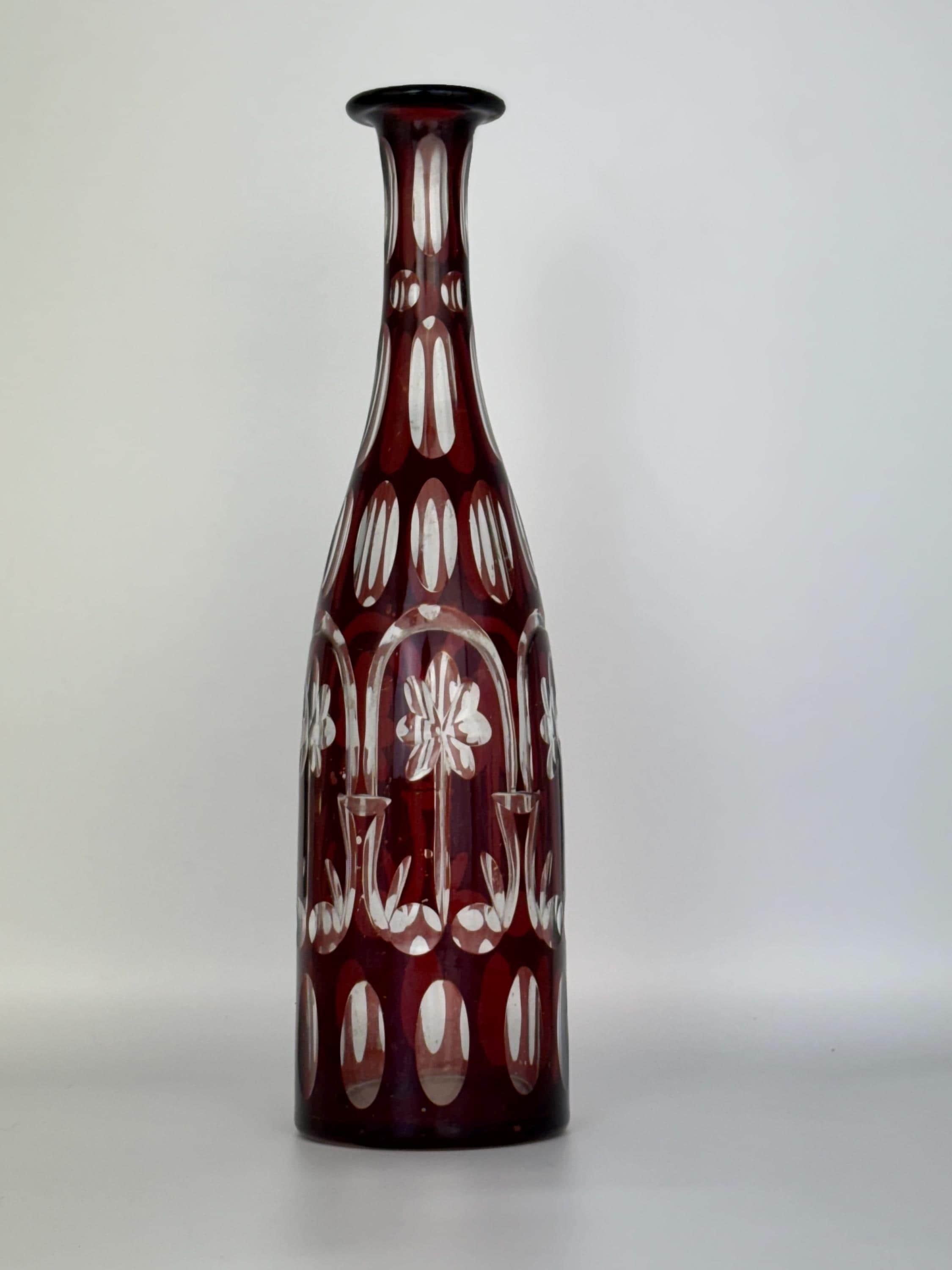 チェコ共和国 Rubin ビンテージ 花瓶 フラワーベース 時代物 ガラス Rubin vase - Etsy 日本
