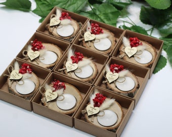 Wedding Favors, Personalized Gifts, Bridal Shower Favors, Rustic Wedding Gifts, Personalized wedding favors in bulk, Rustic tealight holder