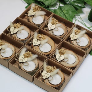 Wedding Favors, Personalized Gifts, Bridal Shower Favors, Rustic Wedding Gifts, Personalized wedding favors in bulk, Rustic tealight holder