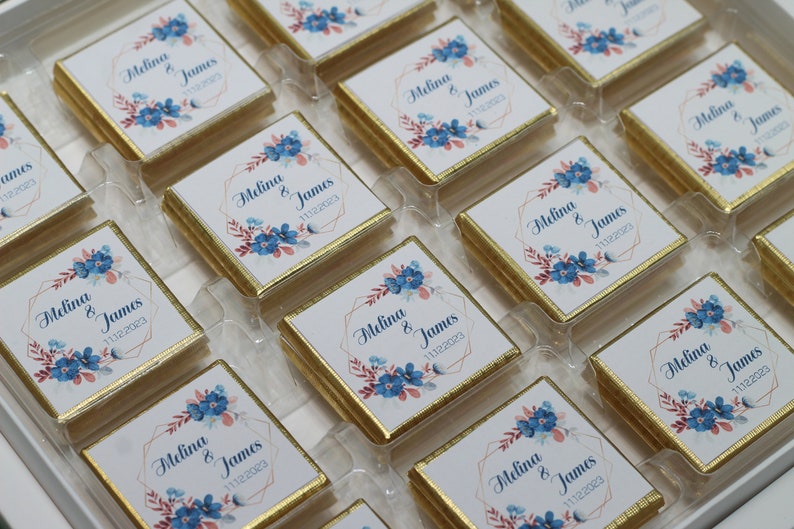 Bulk Chocolate Favors, Custom Wedding Chocolate, Bridal Shower Favors, Wedding Favors, Baptism Favor, Wedding Chocolate, Christmas Chocolate image 1