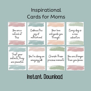 Tarjetas de citas inspiradoras, Crianza positiva, Mensajes inspiradores, Citas de mamás de cuidado personal, Afirmación de maternidad, Regalo de mamá