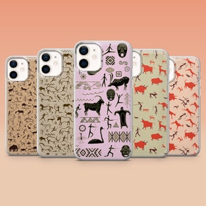 Stone Age Phone Case Prehistoric Cover for iPhone 15, 14, 13, 12, 11, Samsung S23Ultra, S22, S21FE, A54, A34, A14, Pixel 8, 7A, 7Pro, 6Pro