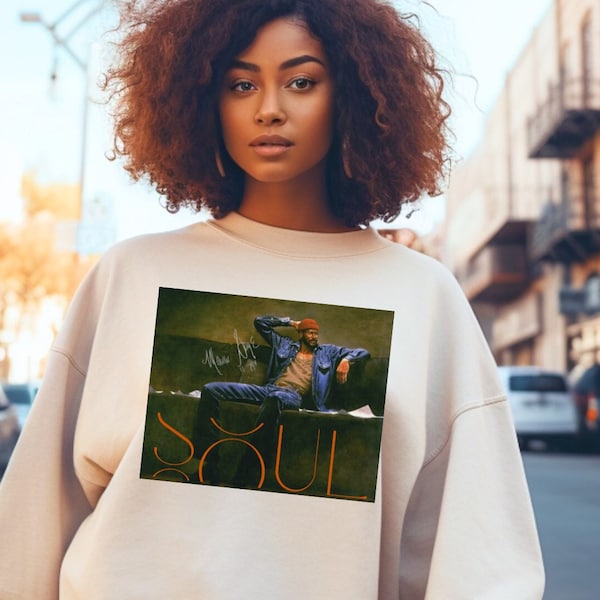 Soul Singer Sweatshirt R&B Classic Old School Music 70s Music Crew Neck Gift for Him and Her