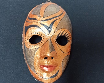 Carnival Mask, Jester Mask, Masquerade Mask, Mardi Gras Mask, Venetian Mask, Paper-mache mask, decorative mask