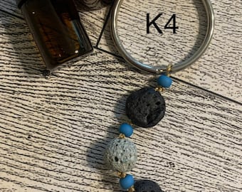 Lava Stone Keychain with oil