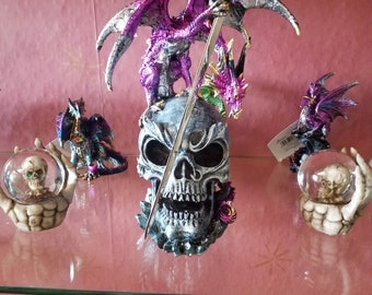 Mystical Dragon Skull Ornament