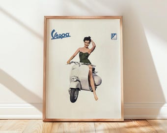 1960's Piaggio Vespa 90 With Rider – Vintage Italian Style