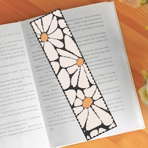 Flower Cross Stitch Pattern Bookmark, Floral Wreath CrossStitch, Diy Embroidery Bookmark for Book Lover Gift