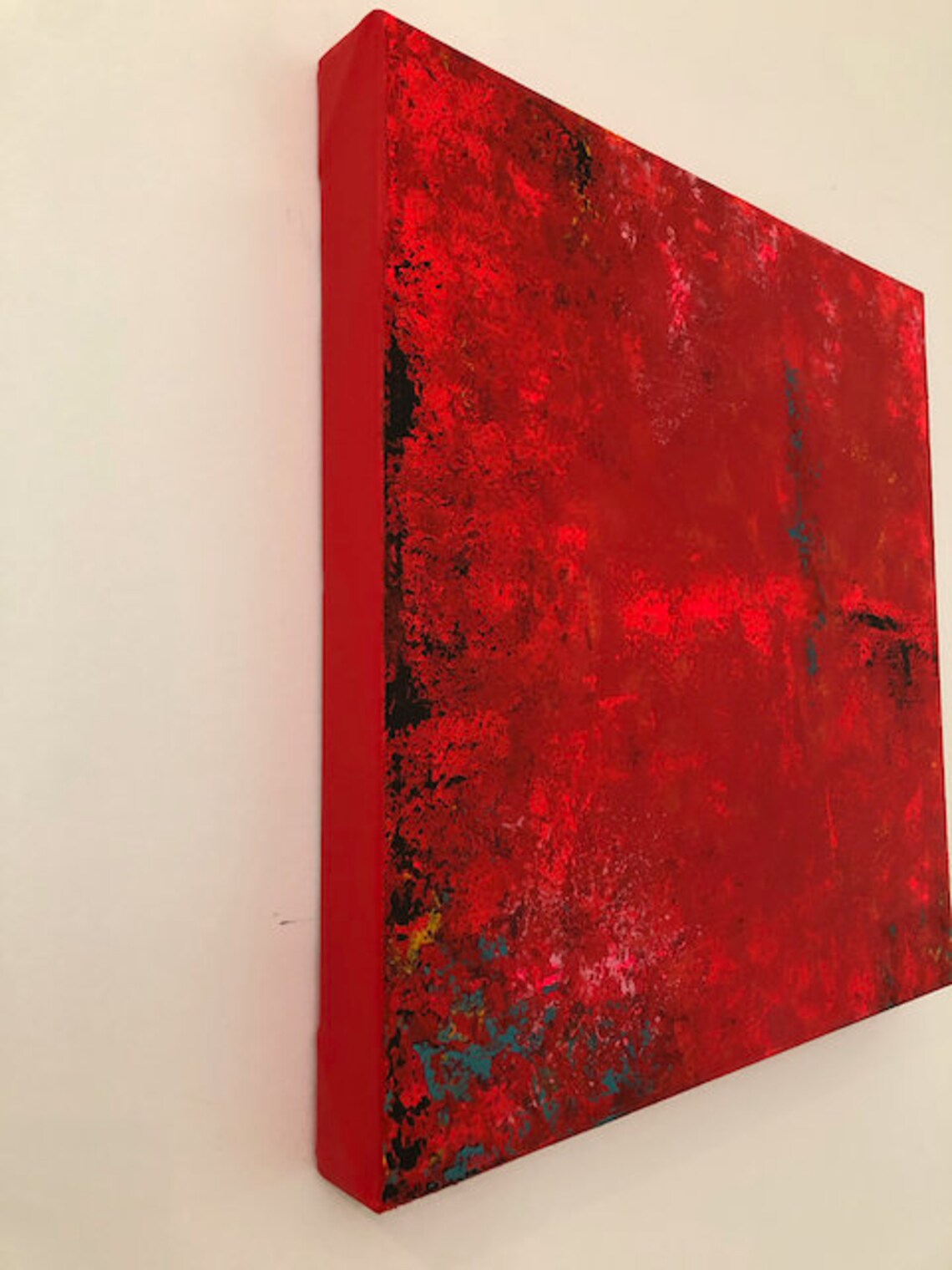 Abstract Acrylic Multicolor Painting on Canvas, Abstract Painting