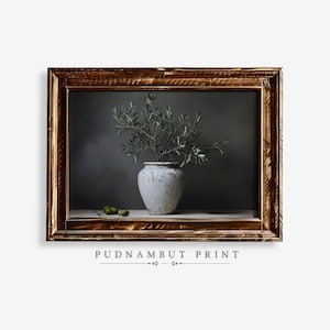 Vintage Olive Tree Printable Art, Rustic Wall Decor, Farmhouse Countryside Artwork, Olive Branch Digital Print