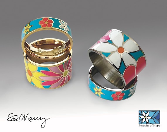 Ed Massey Thin Floral Ring