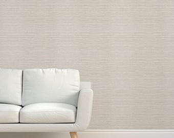 Warm grijs grasweefselbehang - eenvoudig grijs van cherylgrahamdesigns - neutraal minimaal effen grijs getextureerd sisalbehang van Spoonflower