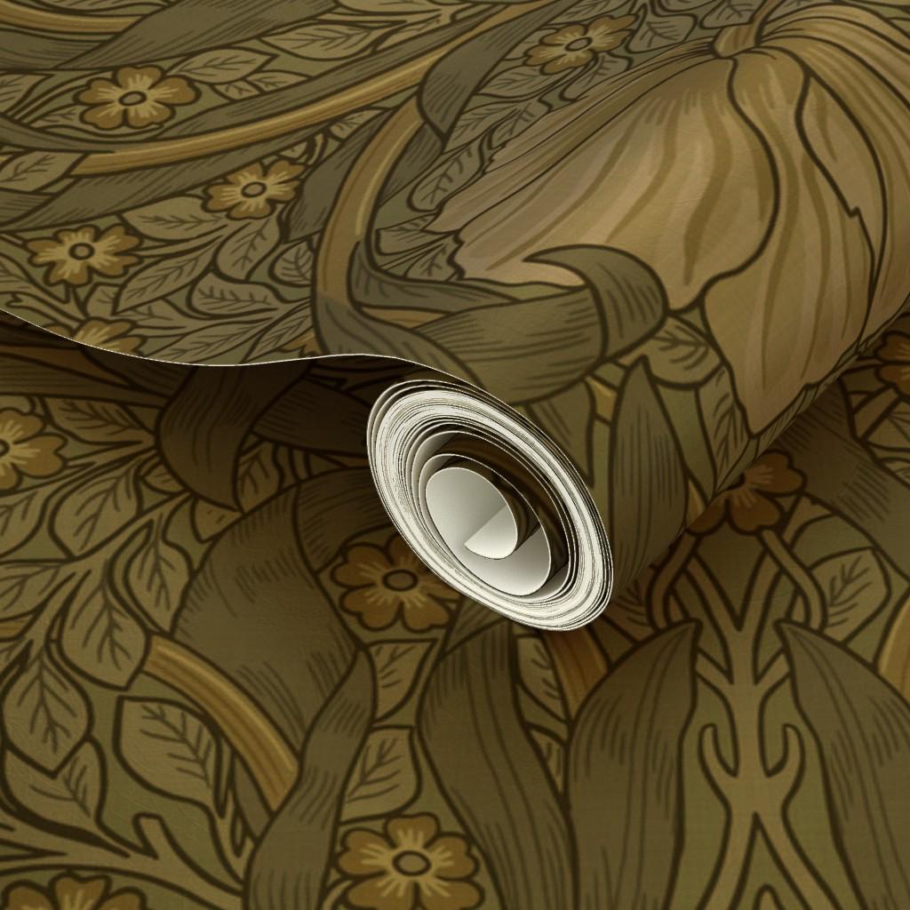 Victorian Gold or Silver Metallic Wallpaper - Pimpernel by Utart ...