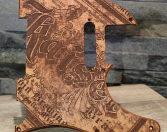 Custom Vintage Raiser Textured Birch Pickguard for Fender Telecaster USA Made