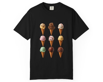 Maglietta con gelato alla cacca nascosta / Maglietta divertente e maledetta
