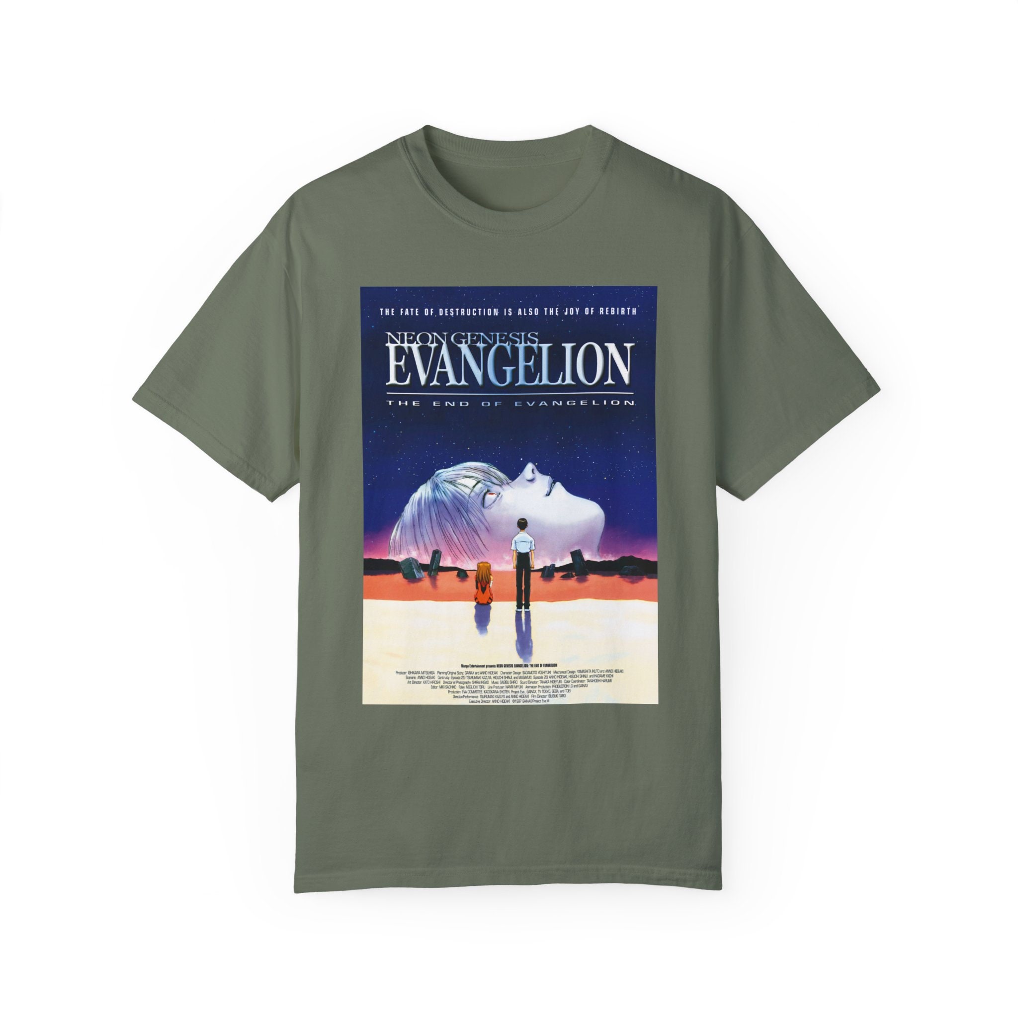 エヴァンゲリオン Tシャツ THE END OF EVANGELION End of Evangelion Unisex Garment-dyed T-shirt - Etsy