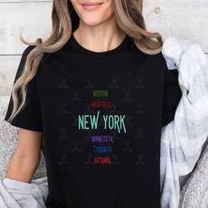 New York Women's League T-shirt.