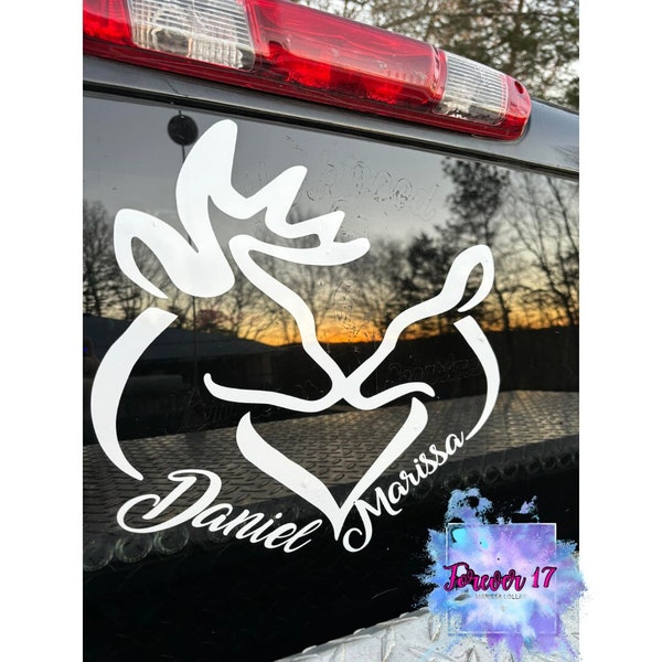 Buck and Doe Couples Decal