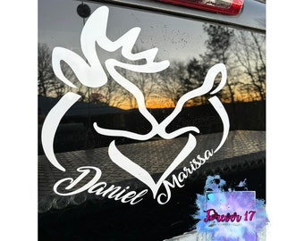 Buck and Doe Couples Decal