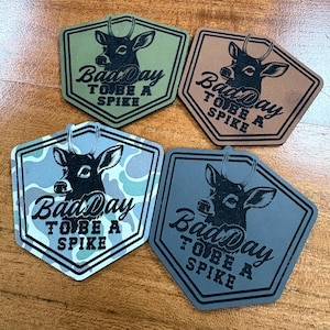 Bad Day To Be A Spike Iron On Leather Patch