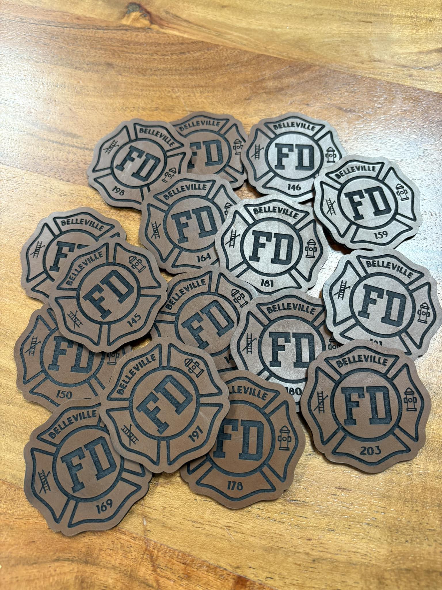 Custom Chief/assistant Chief Leather Iron on Patches - Etsy
