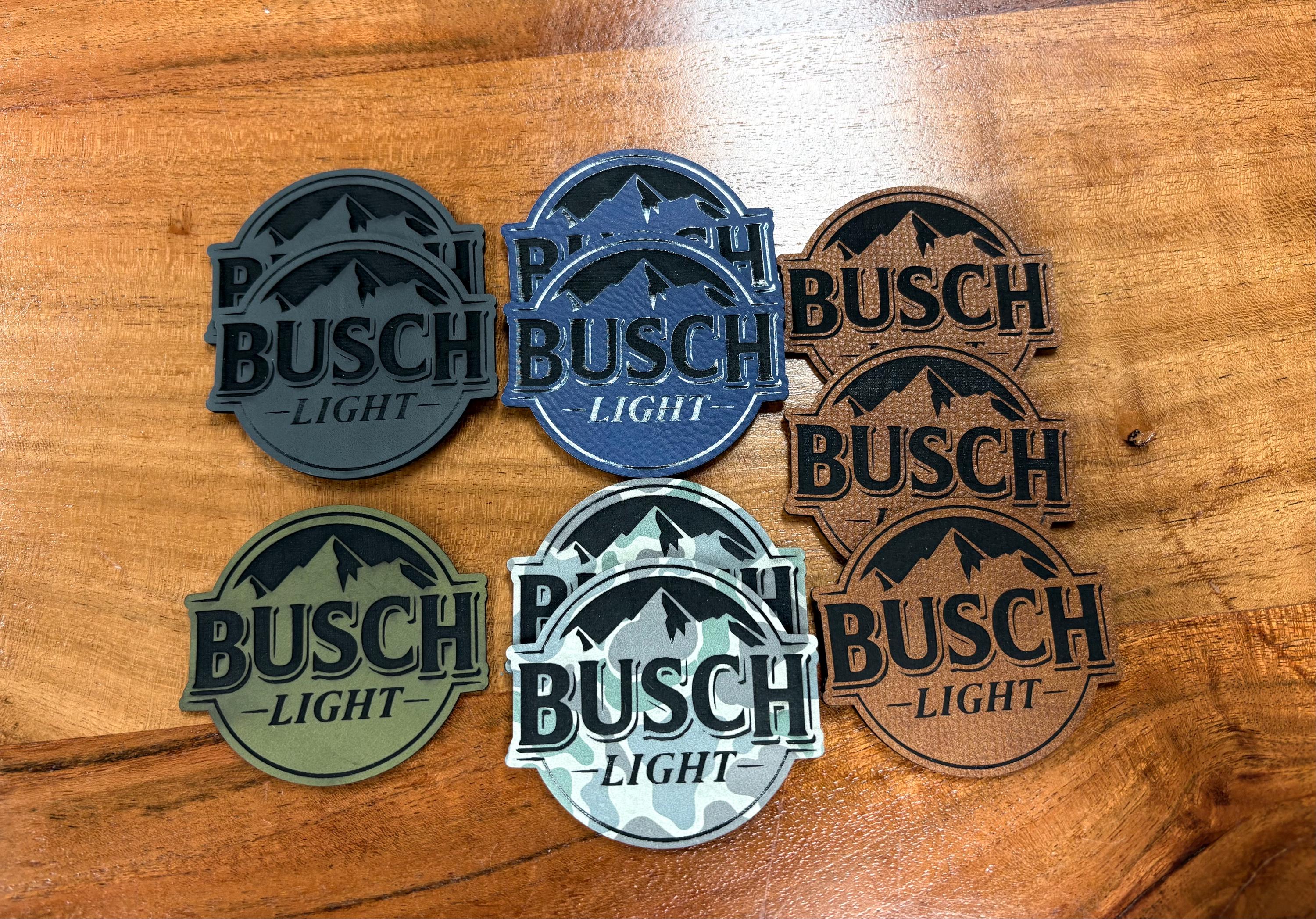 Busch Light Iron on Leather Patch - Etsy