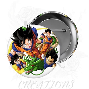Dragon Ball Z Buttons - Etsy